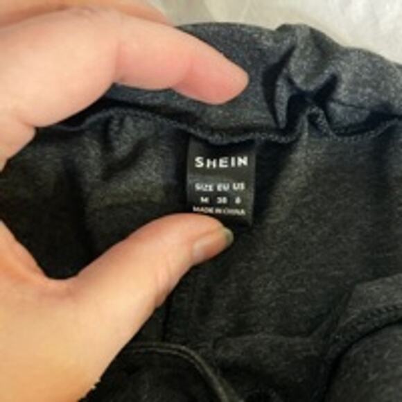 Minimalist Black Drawstring Lounge Shorts Shein Size Small Soft Stretch - Picture 3 of 5